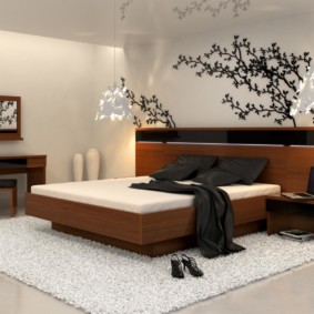Wnętrze sypialni według pomysłów feng shui