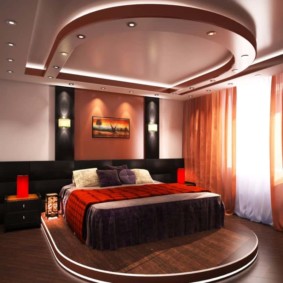 interno camera da letto con opzioni feng shui