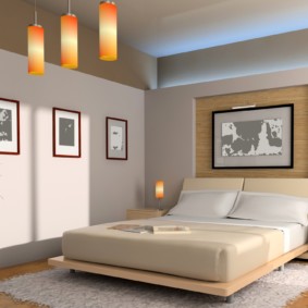εσωτερικό υπνοδωμάτιο με ιδέες σχεδιασμού feng shui
