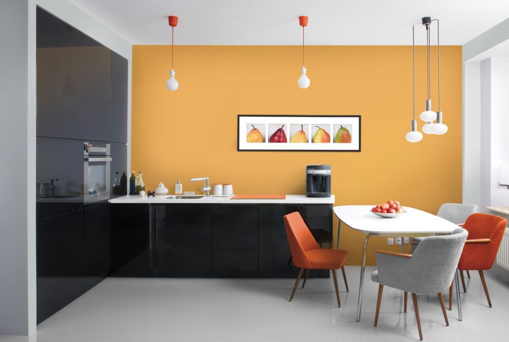 virtuves krāsu dizaina veidi