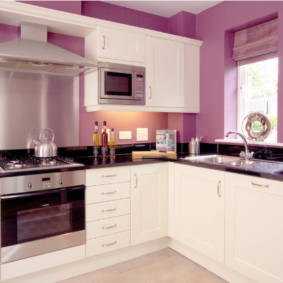 virtuves krāsa violeta