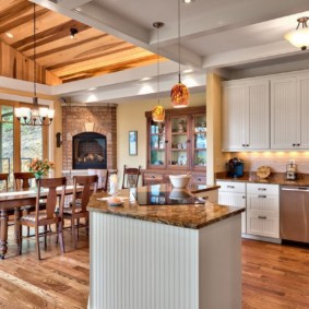 küche in einem landhaus design foto