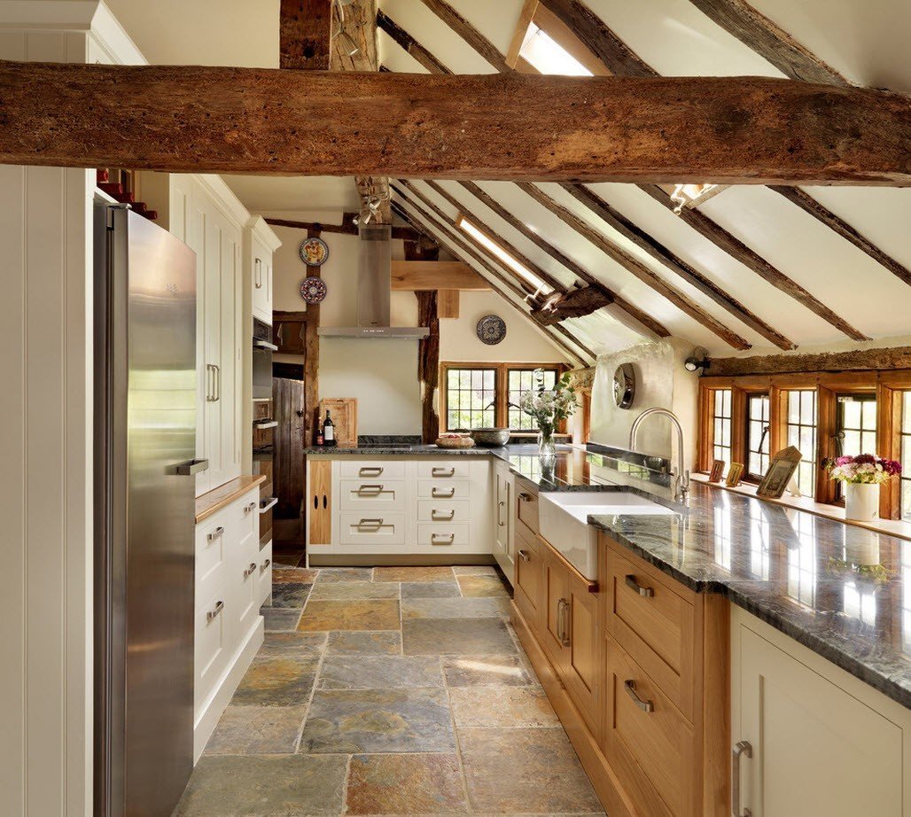 kitchen in a country house design ideas