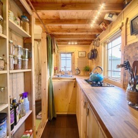 kök i designhus för ett hus