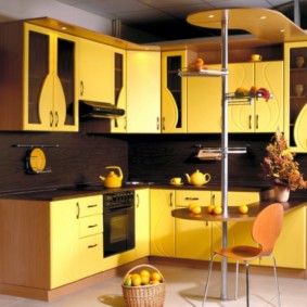 Küchenset mit Bar-Fotodesign