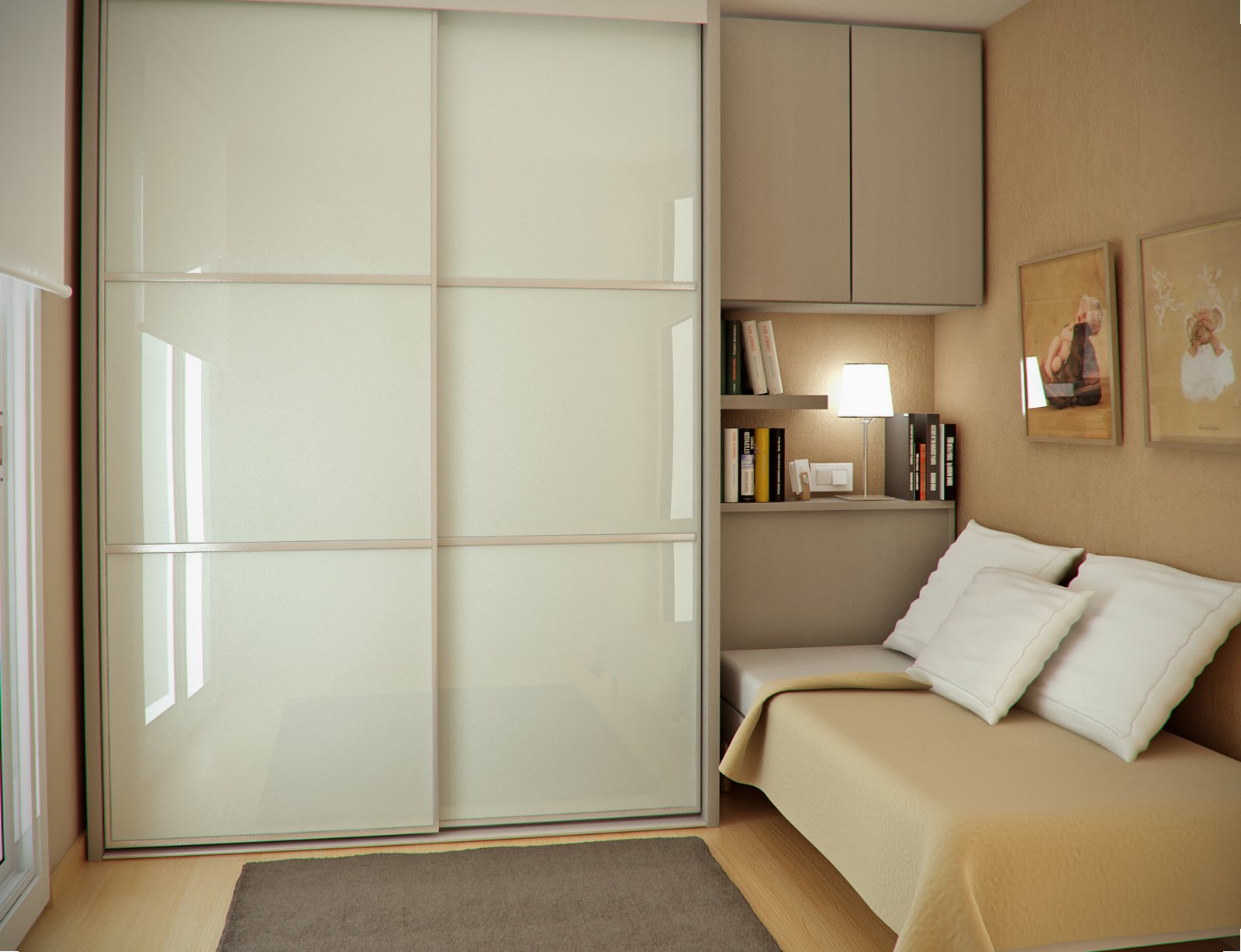 дизајн фотографије спаваће собе од 5 квадратних метара