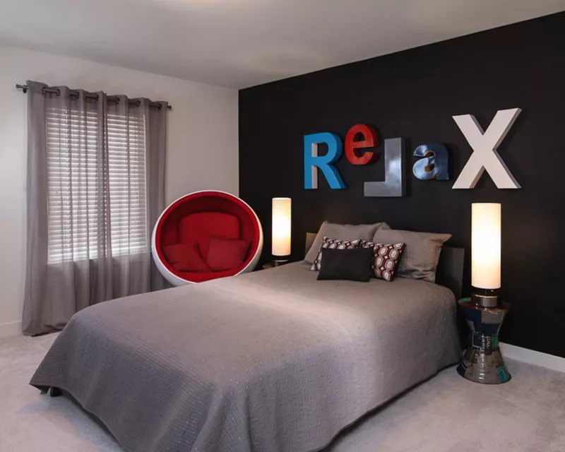 dizajn fotografije spavaće sobe za muškarce