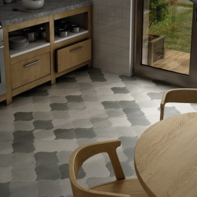 بلاط الأرضيات للمطبخ والممر الصورة الداخلية