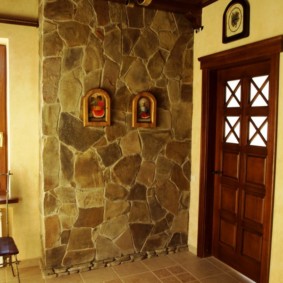 زخرفة الجدار مع ديكور صورة الحجر