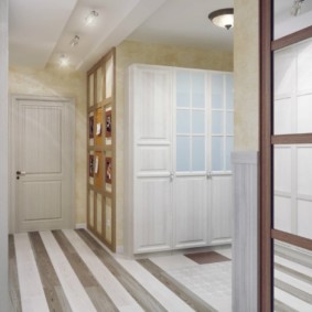 hallway in white tones photo design