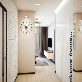 hallway in white design ideas