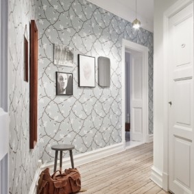 gray hallway design idea