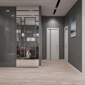 idee di design corridoio grigio