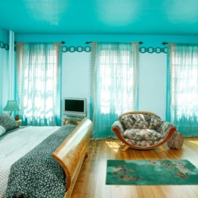 רעיונות לצילומי חדר שינה בצבע טורקיז
