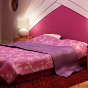 תמונה אדום בעיצוב חדר השינה