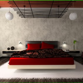 נוף רעיונות לחדר שינה אדום