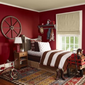 opțiuni foto pentru dormitor roșu