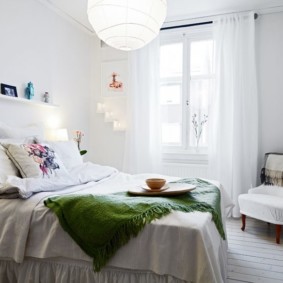 Scandinavian bedroom design photo