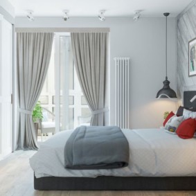 Zdjęcie sypialni w stylu skandynawskim