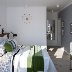 İskandinav yatak odası fotoğraf dekoru