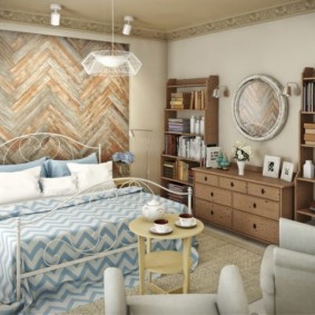 Scandinavian style bedroom interior