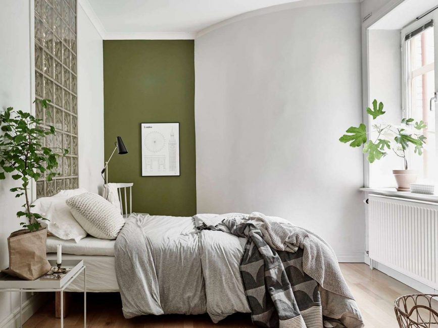 עיצוב חדר שינה ירוק