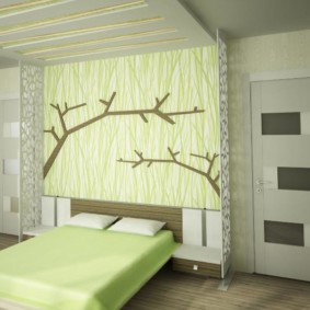 תפאורה תמונות ירוקות לחדר שינה