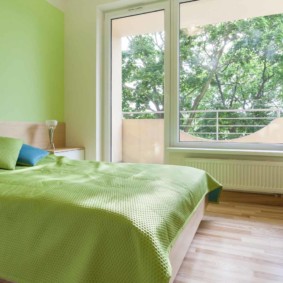 ý tưởng phòng ngủ màu xanh lá cây