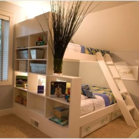 غرفة نوم وغرفة للأطفال في أفكار ديكور غرفة واحدة