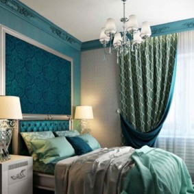 אפשרויות רעיונות לחדר שינה בצבע טורקיז