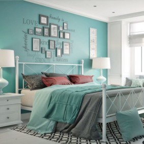 רעיונות מסוג חדרי שינה בצבע טורקיז