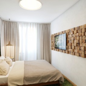 تصميم غرفة نوم 12 متر مربع في الاسلوب البيئي