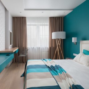 חדר שינה בעיצוב כחול