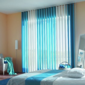 bilik tidur dengan idea warna biru