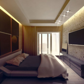 ห้องนอนในการออกแบบภาพ Khrushchev