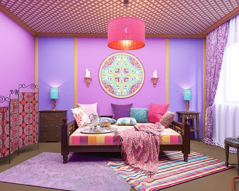 עיצוב חדר שינה בסגנון הודי