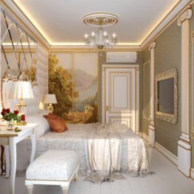 غرفة نوم كلاسيكية تصميم الصور