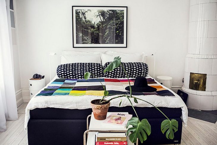İskandinav yatak odası dekor fikirleri