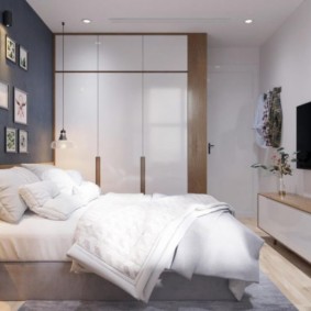 İskandinav yatak odası fotoğraf tasarımı