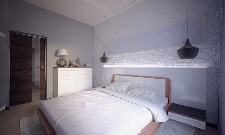 الأفكار غرفة نوم الاسكندنافية الصورة