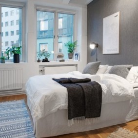 Idea hiasan bilik tidur Scandinavia