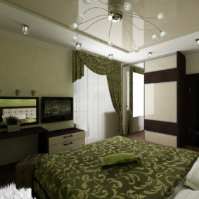 ديكور غرفة النوم الخضراء