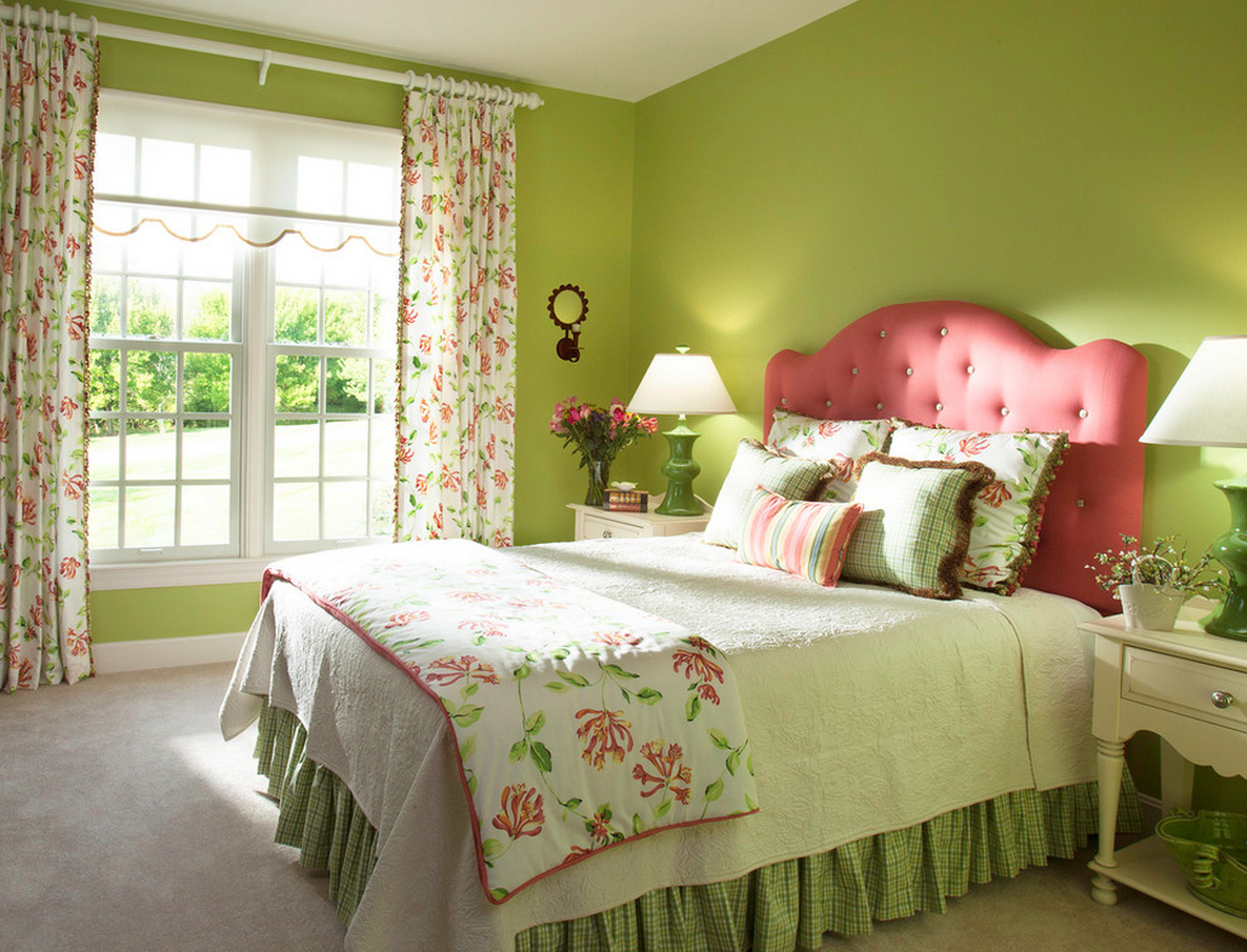 fotografie design verde dormitor