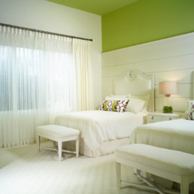خيارات غرفة النوم الخضراء الصورة