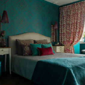 nội thất phòng ngủ xanh