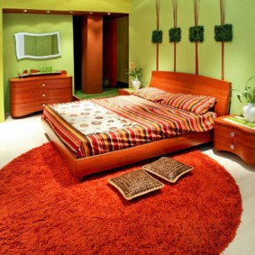 أفكار الديكور غرفة نوم خضراء