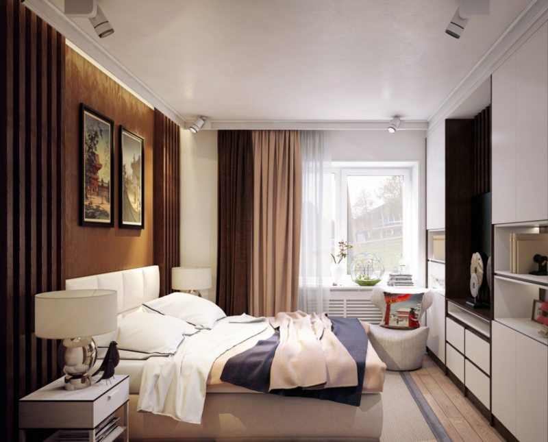 bedroom 15 sq. meters interior design