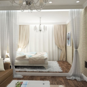 تصميم غرفة المعيشة غرفة نوم 16 متر مربع وجهات النظر