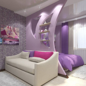 تصميم غرفة المعيشة غرفة نوم 16 متر مربع الأفكار الصورة