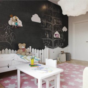 קיר צפחה בחדר ילדים